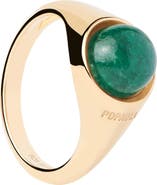 PDPAOLA Aventurine Moon Ring