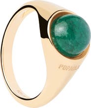 PDPAOLA Aventurine Moon Ring