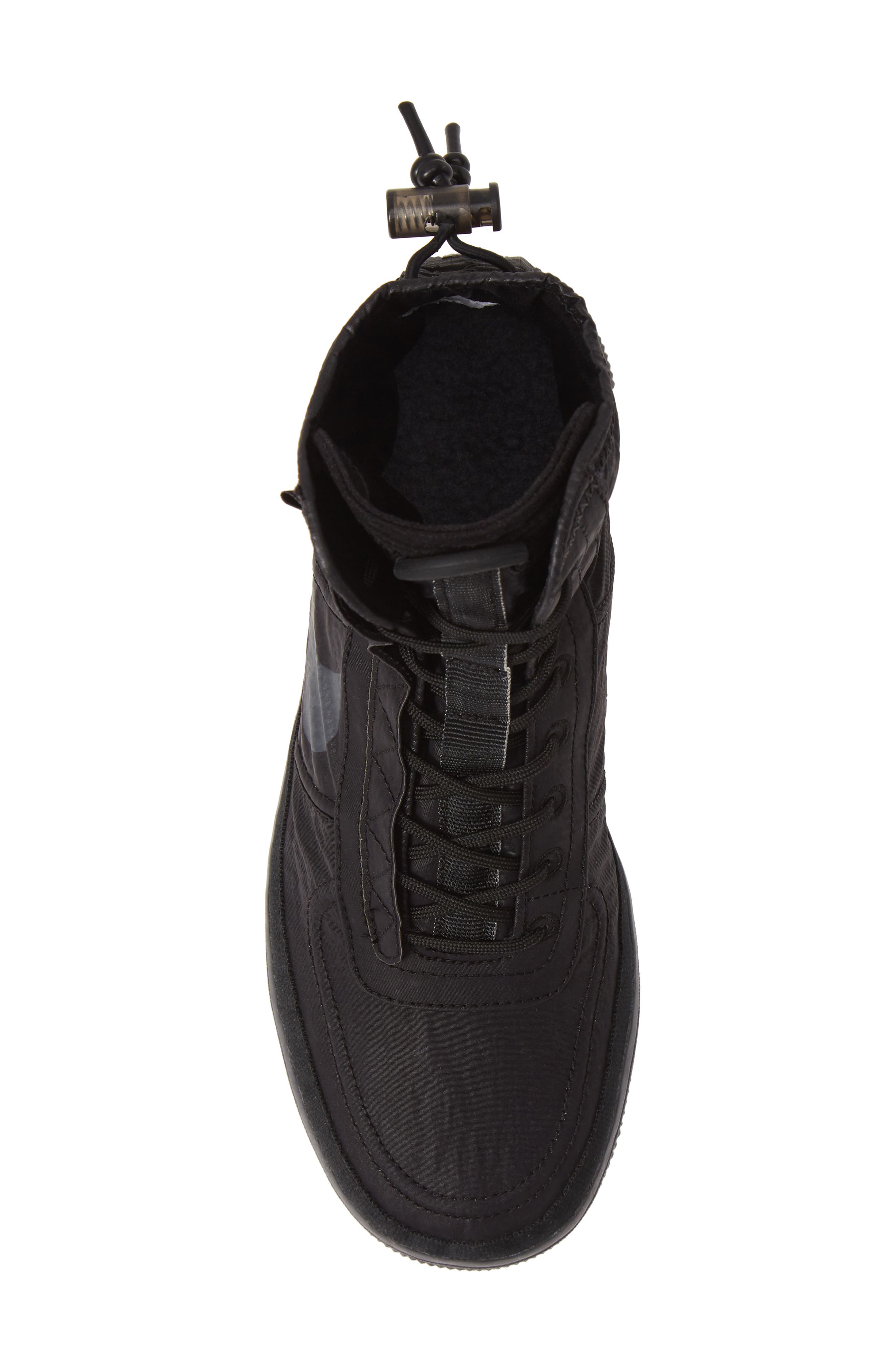 nike black air force 1 shell sneakers