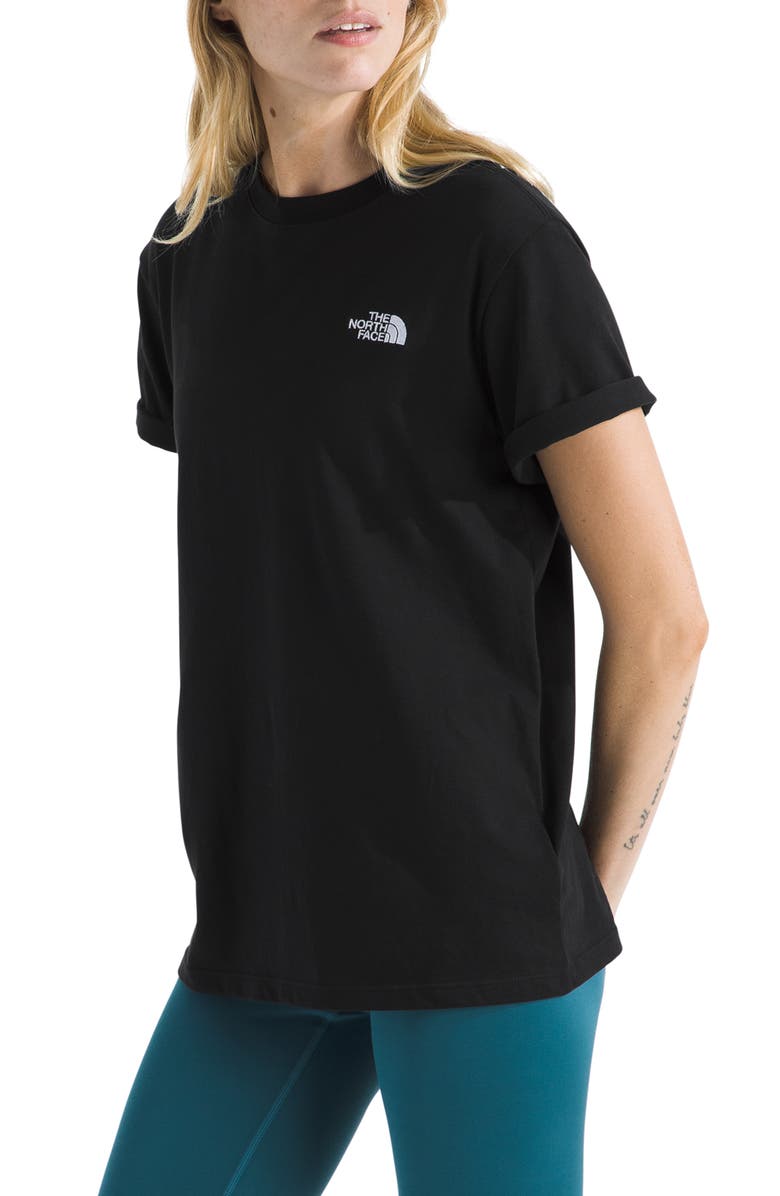 The North Face Evolution Simple Dome Relaxed Cotton T-Shirt, Main, color, Tnf Black