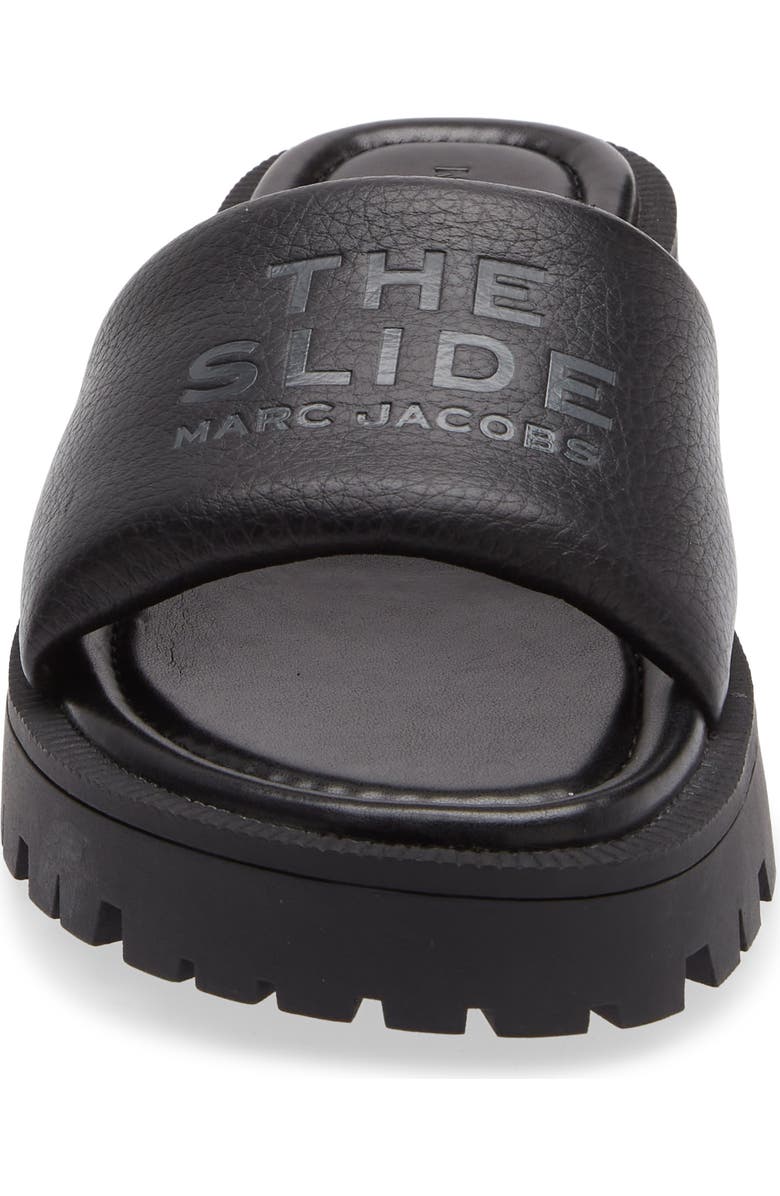 Marc Jacobs The Lug Slide Sandal, Alternate, color, Black
