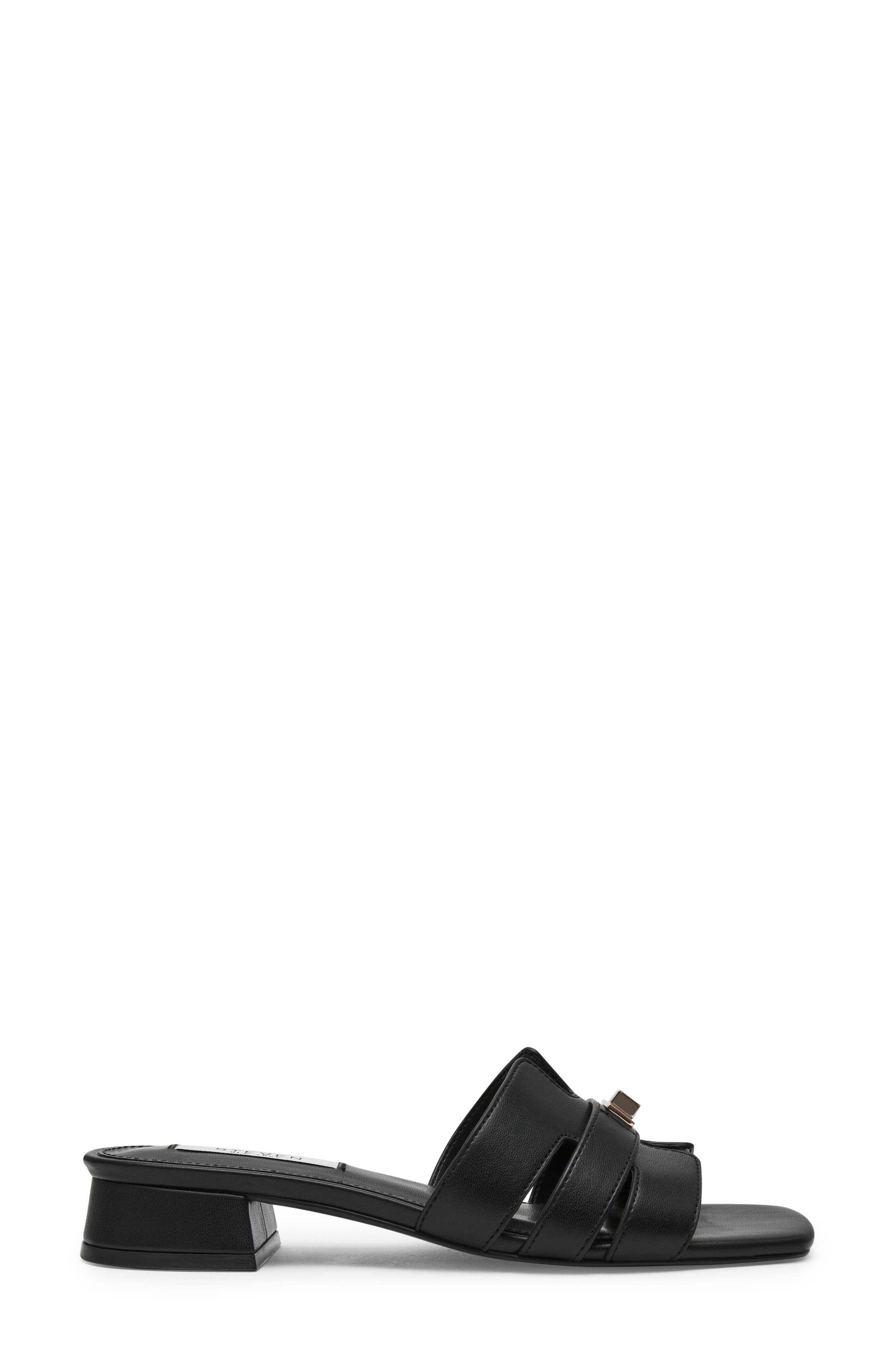 Steven New York Laurin Slide Sandal, Alternate, color, Black