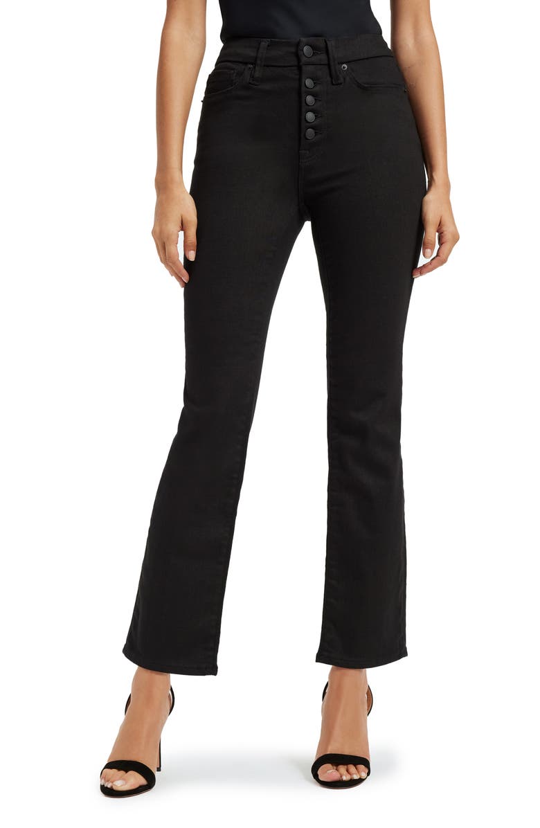 Good American Good Legs Stretch Straight Leg Jeans, Main, color, 