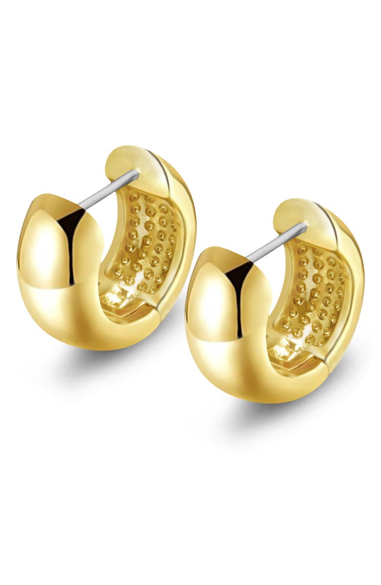 ES JEWELRY Wide Huggie Hoop Earrings, Alternate, color, 