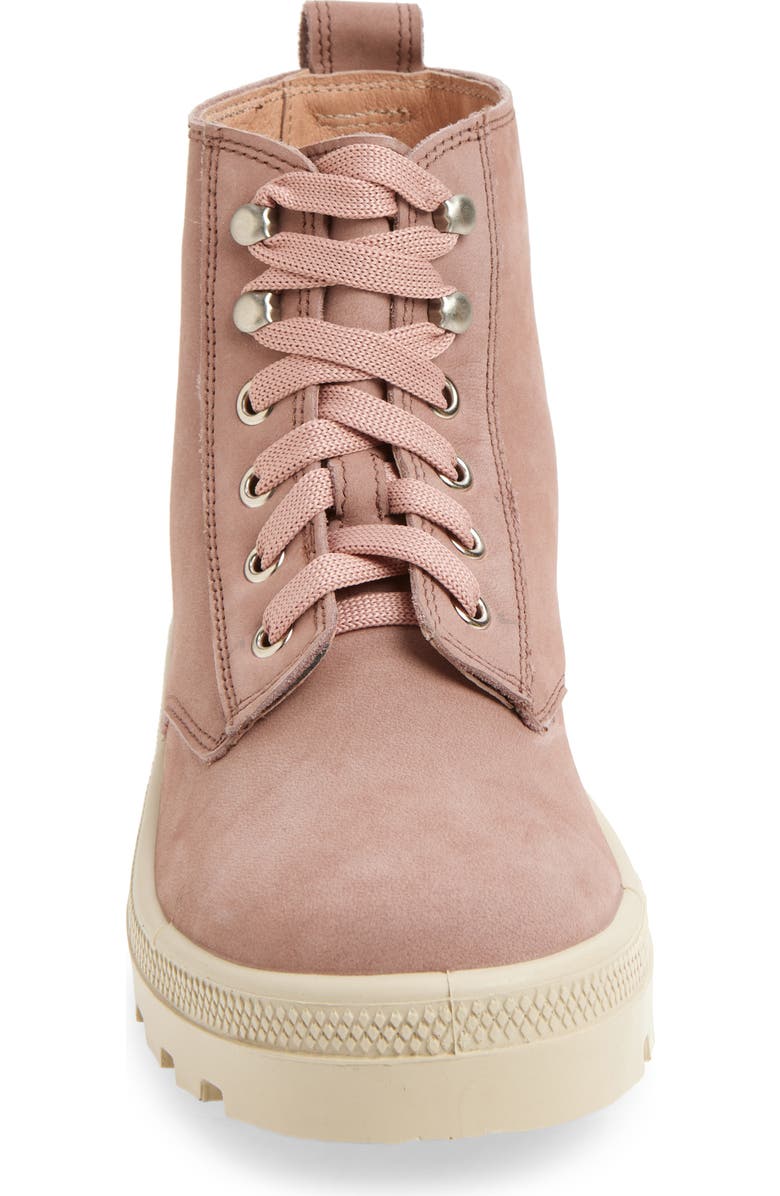 Naot Canoe Lug Boot, Alternate, color, Mauve Nubuck