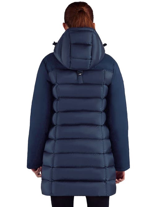 Triple F.a.t. Goose Two-tone Puffer Down Parka In Blue