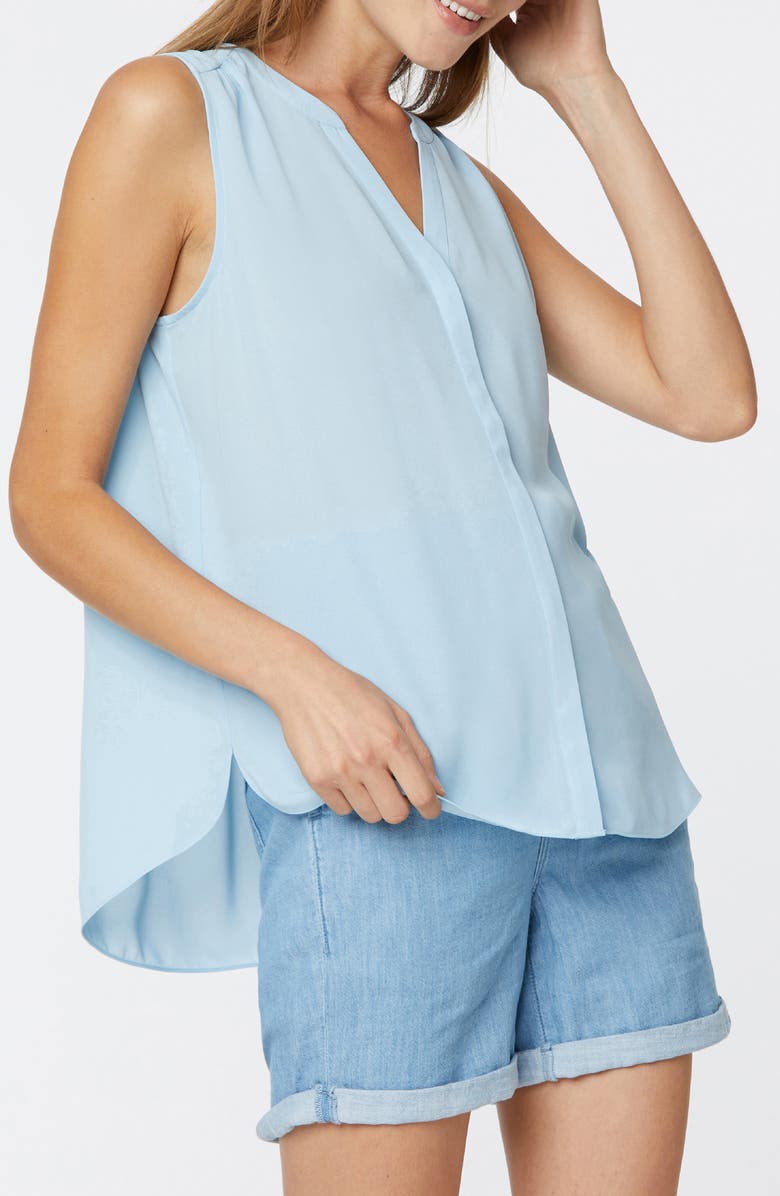 NYDJ Pintuck Detail Sleeveless Blouse, Alternate, color,