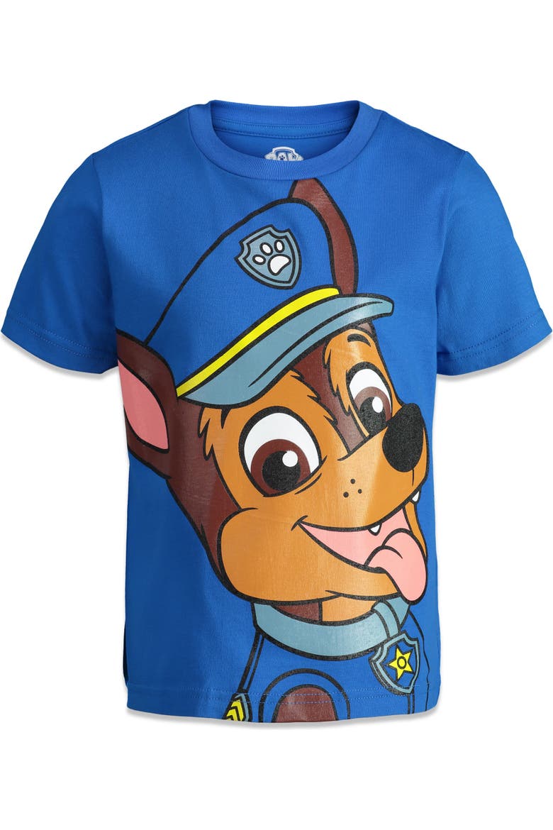Paw Patrol 4-Pack Short Sleeve T-Shirts, Alternate, color, Blue Red Yellow Green