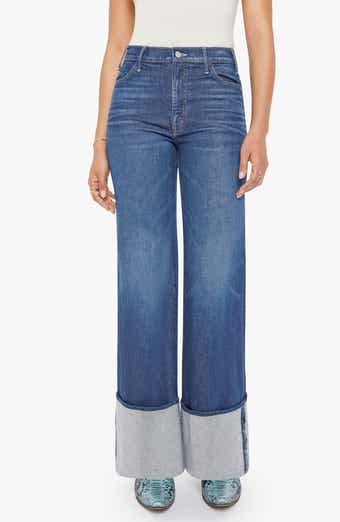 MOTHER Lil' Hustler Roller Sneak Cuff Wide Leg Jeans