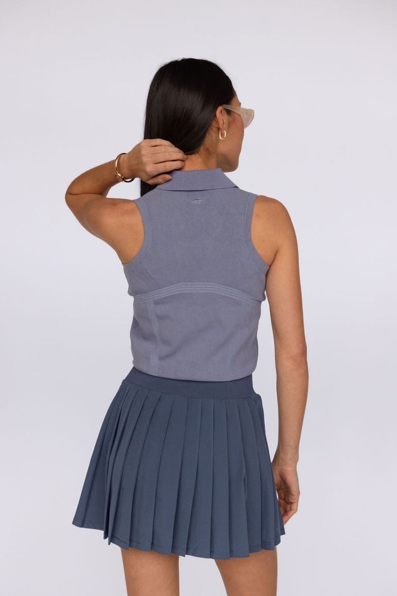 Juliette Collared Tank, Alternate, color, Lavender Steel