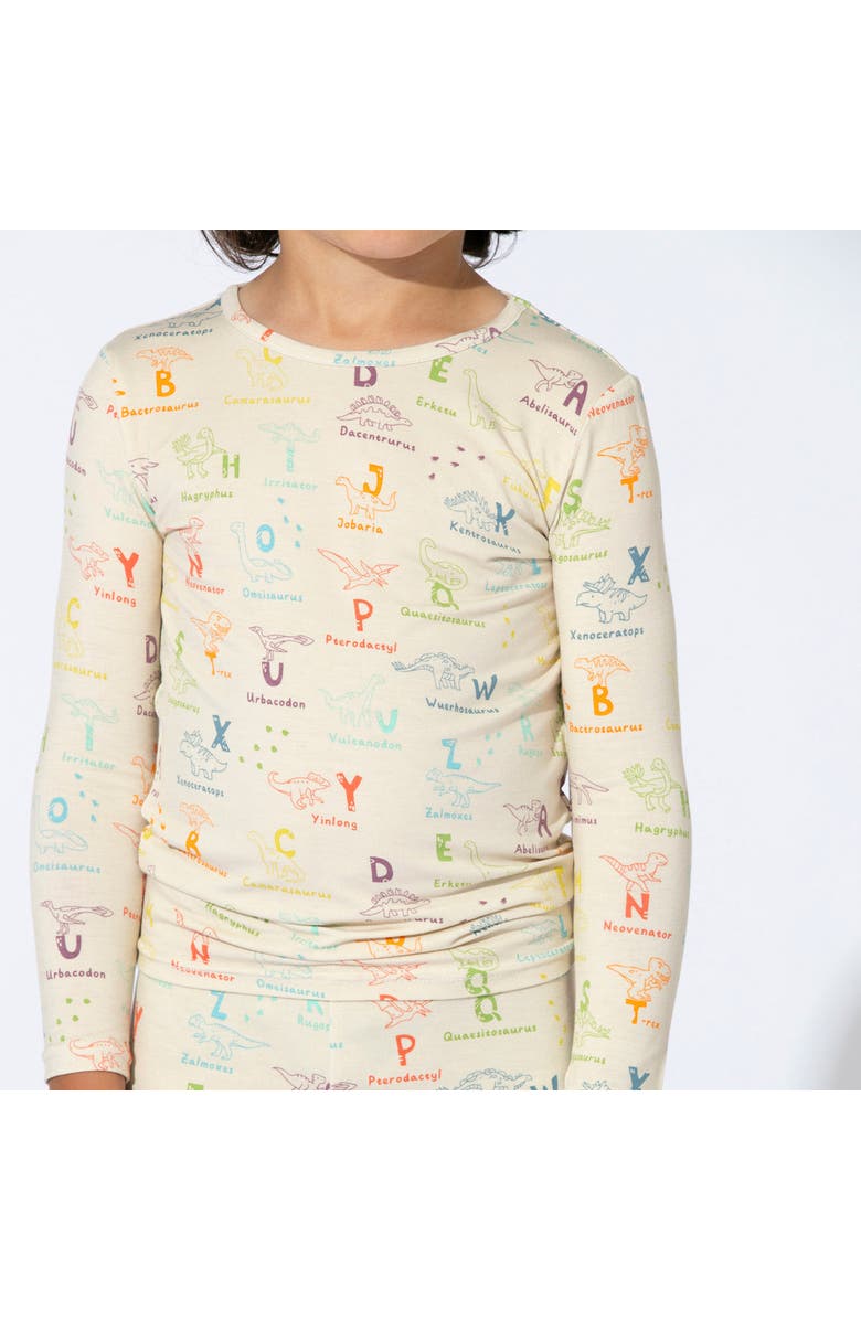 Bellabu Bear Kids' Dinosaur ABC's Set of 2 Piece Pajamas, Alternate, color, Dinosaur Abc's