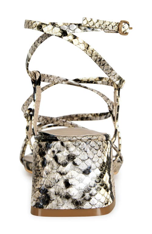 Azalea Wang Anika Ankle Strap Sandal In Brown