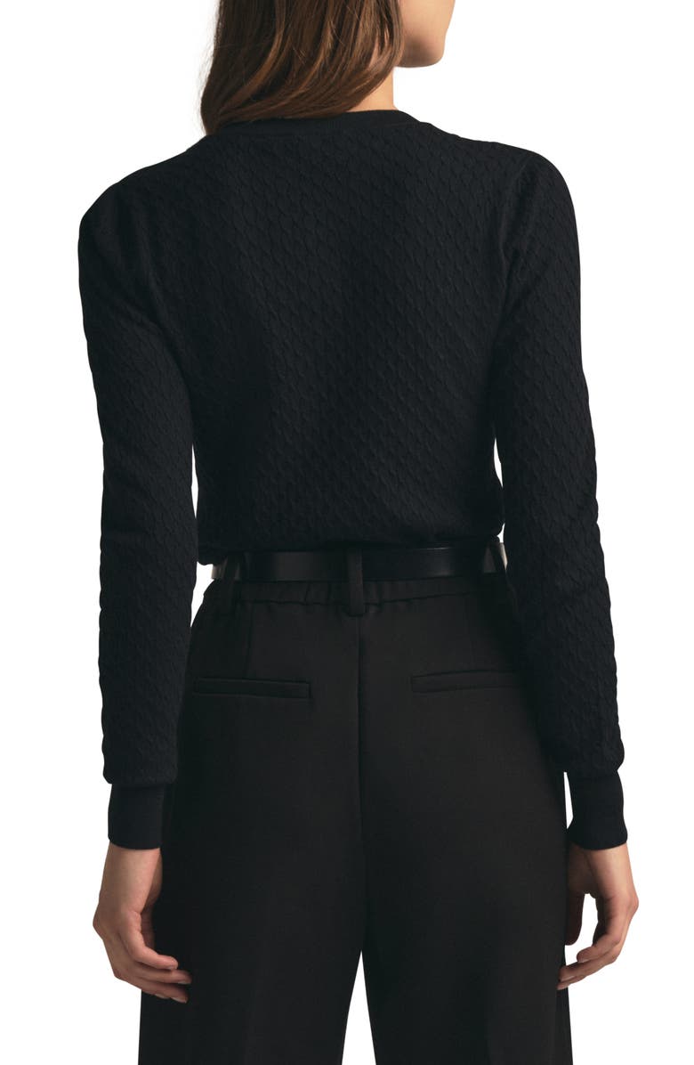 Favorite Daughter The Career Girl Textured Crewneck Sweater, Alternate, color, 