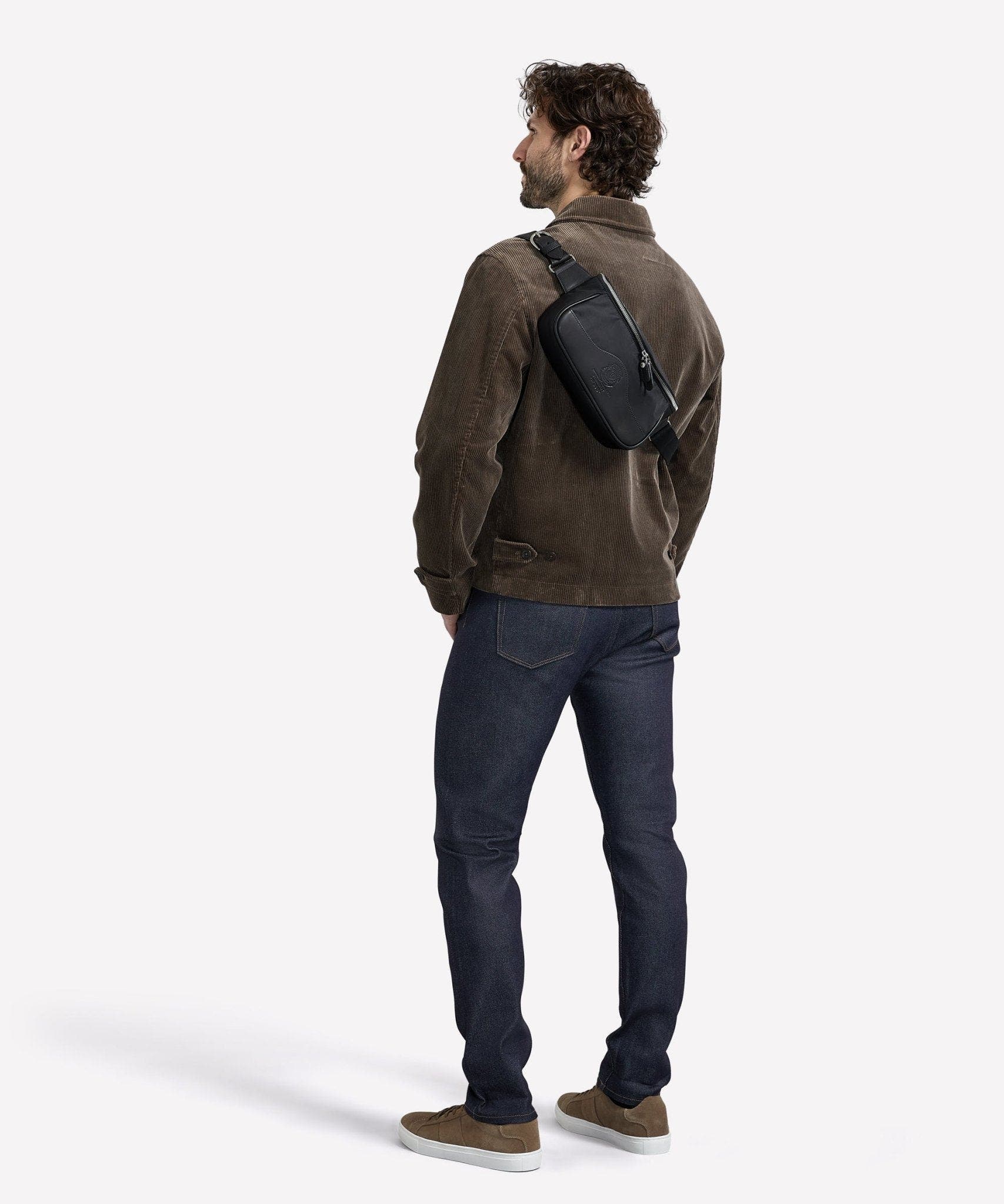 Ghurka Gramercy No. 308, Alternate, color, Black Nylon 
Leather