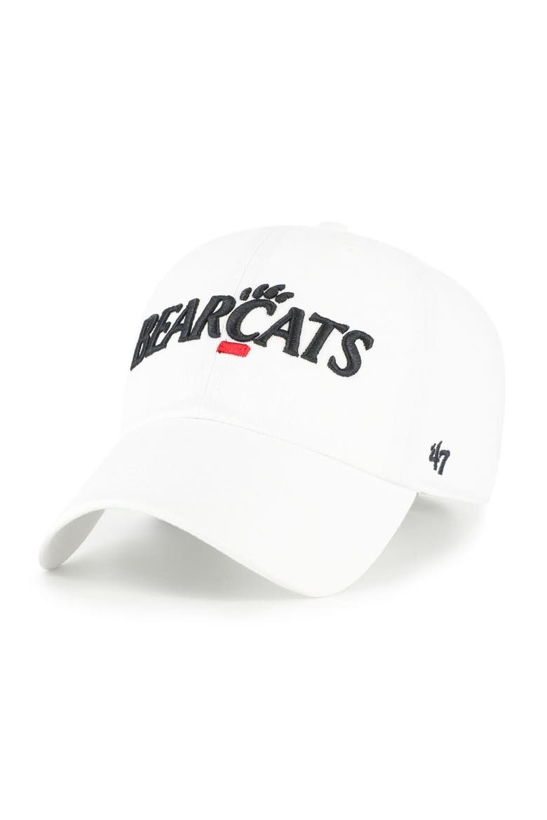 Men's '47 White Cincinnati Bearcats Clean Up Adjustable Hat, Main, color, White