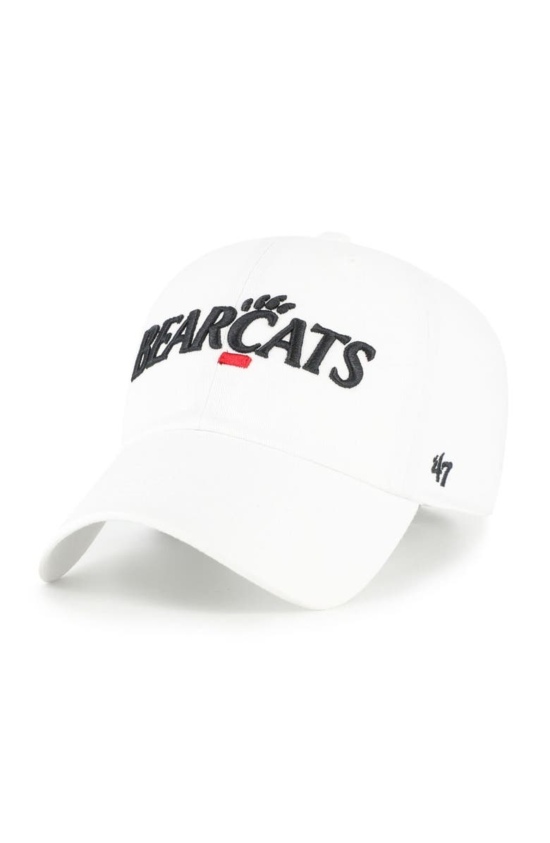 '47 Men's '47 White Cincinnati Bearcats Clean Up Adjustable Hat, Main, color, White