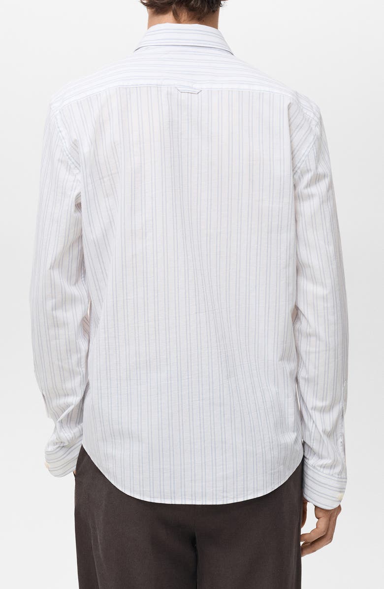 MANGO Stripe Regular Fit Button-Up Shirt, Alternate, color,