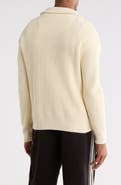 DENIM AND FLOWER Quarter Zip Cotton Sweater