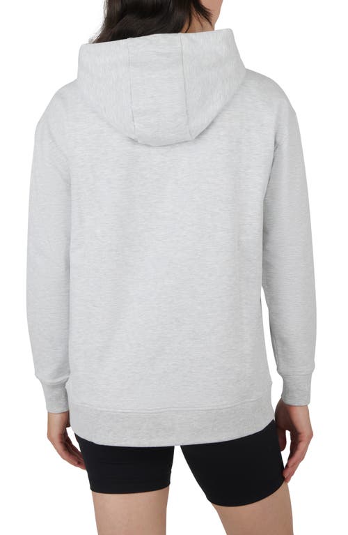 90 DEGREE BY REFLEX 90 DEGREE BY REFLEX CLOUD PLUSH SATURDAZED OVERSIZE HOODIE & BIKER SHORTS SET