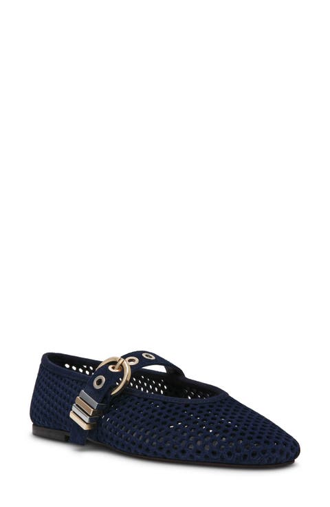 Lela Perforated Mary Jane Flat