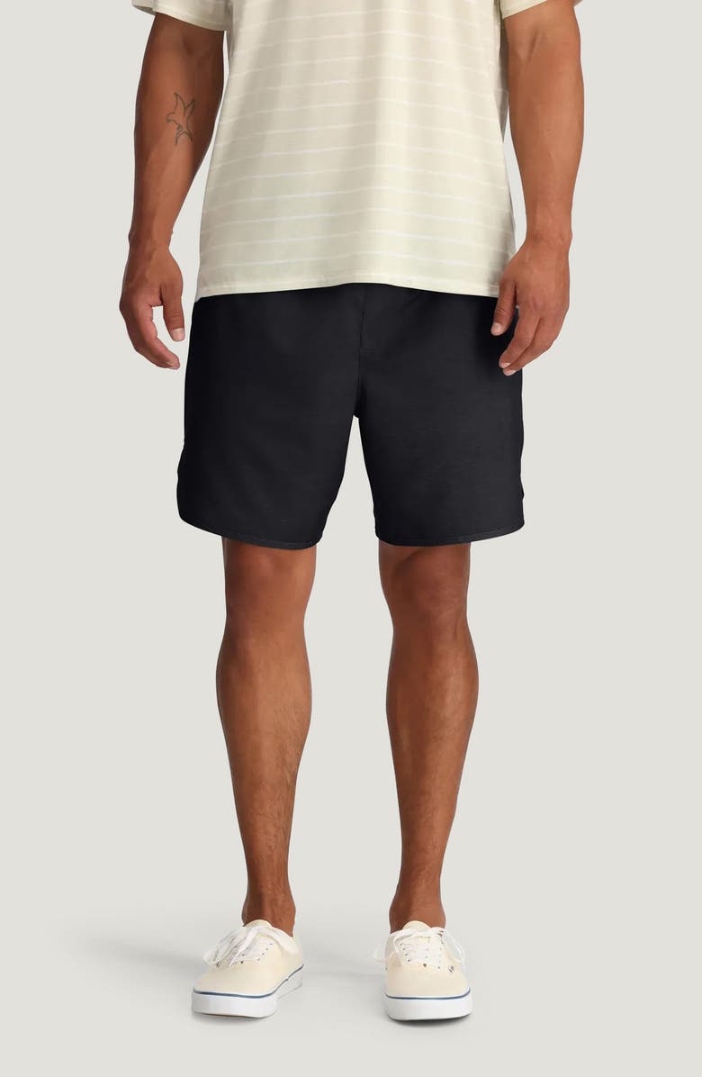 Free Fly Reverb Water Resistant Hybrid Performance Shorts, Main, color, Black