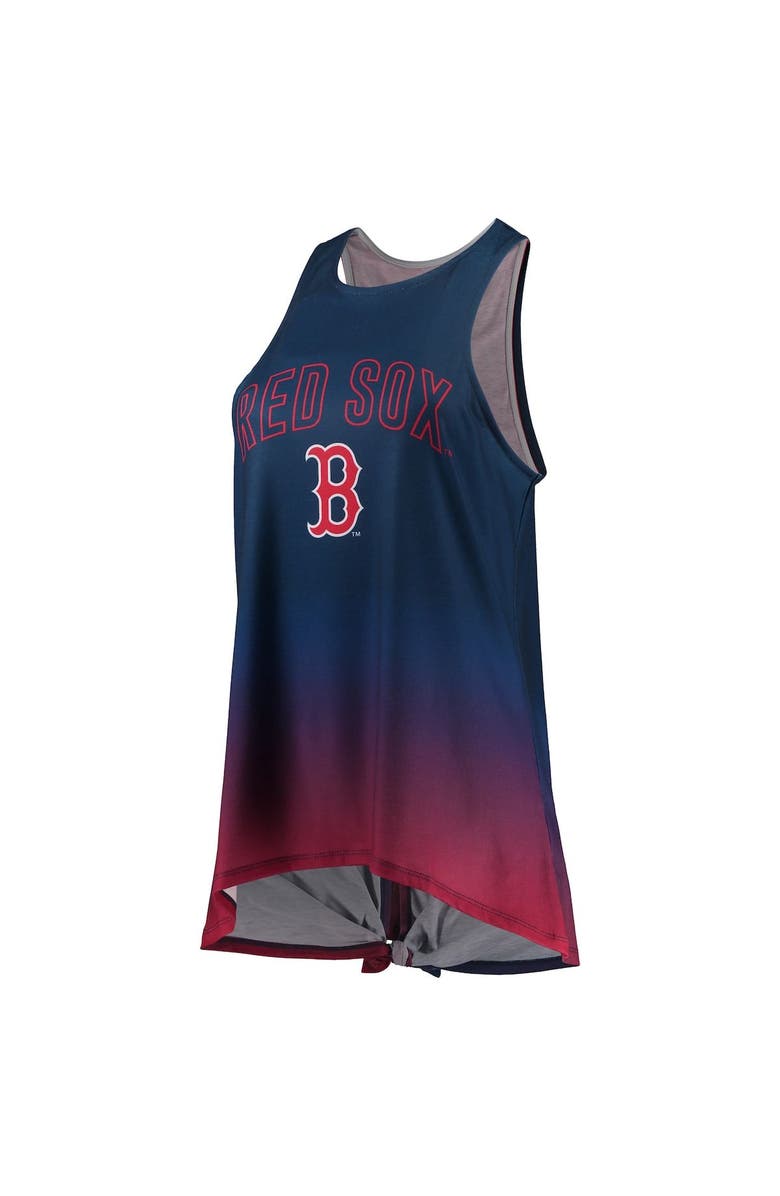 FOCO Women's FOCO Navy Boston Red Sox Gradient Tie-Back Racerback Tank Top, Alternate, color, 