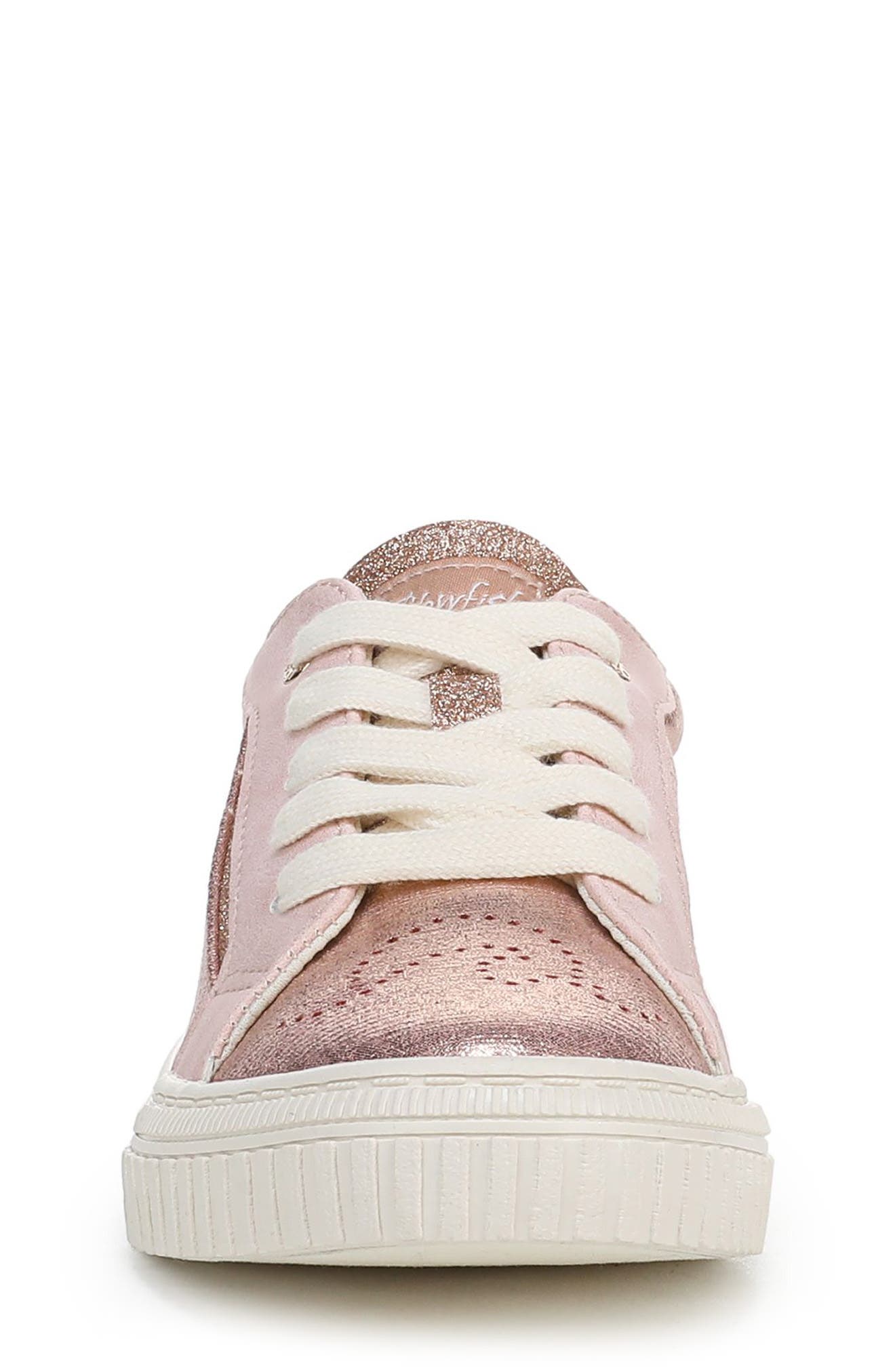 Blowfish Malibu Kids' Aly Sneaker, Alternate, color, Blush Shimmer Faux Leather