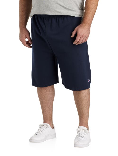 Champion Big & Tall Powerblend® Fleece Shorts In Navy