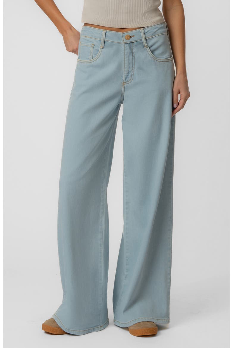 Maya High Waist Wide Leg Jeans, Main, color, UNEARTHLY