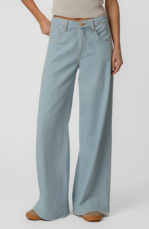 Maya High Waist Wide Leg Jeans (Unearthly)