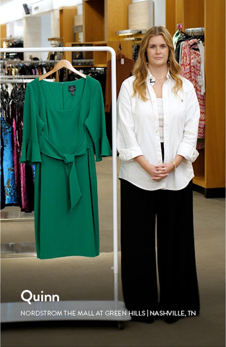 Tie Front Sheath Dress, sales video thumbnail