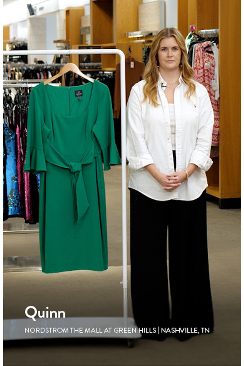 Tie Front Sheath Dress video
