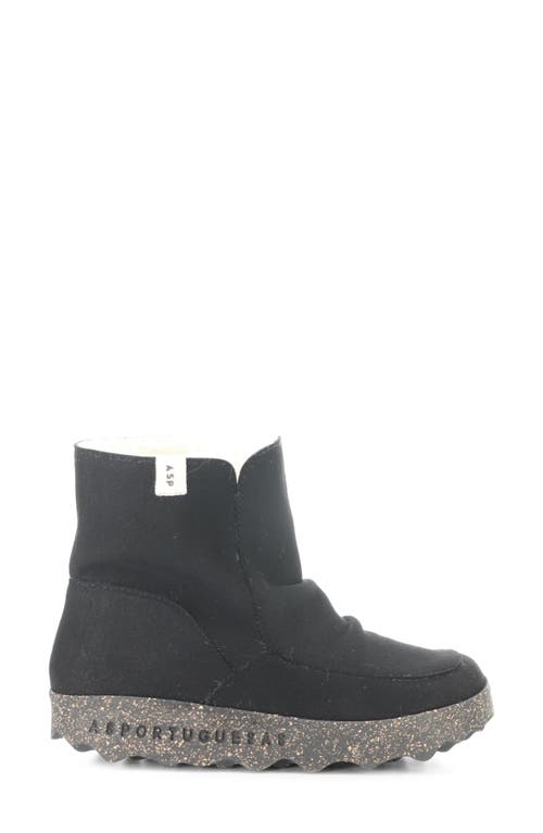 Fly London Cuff Faux Shearling Bootie In Black