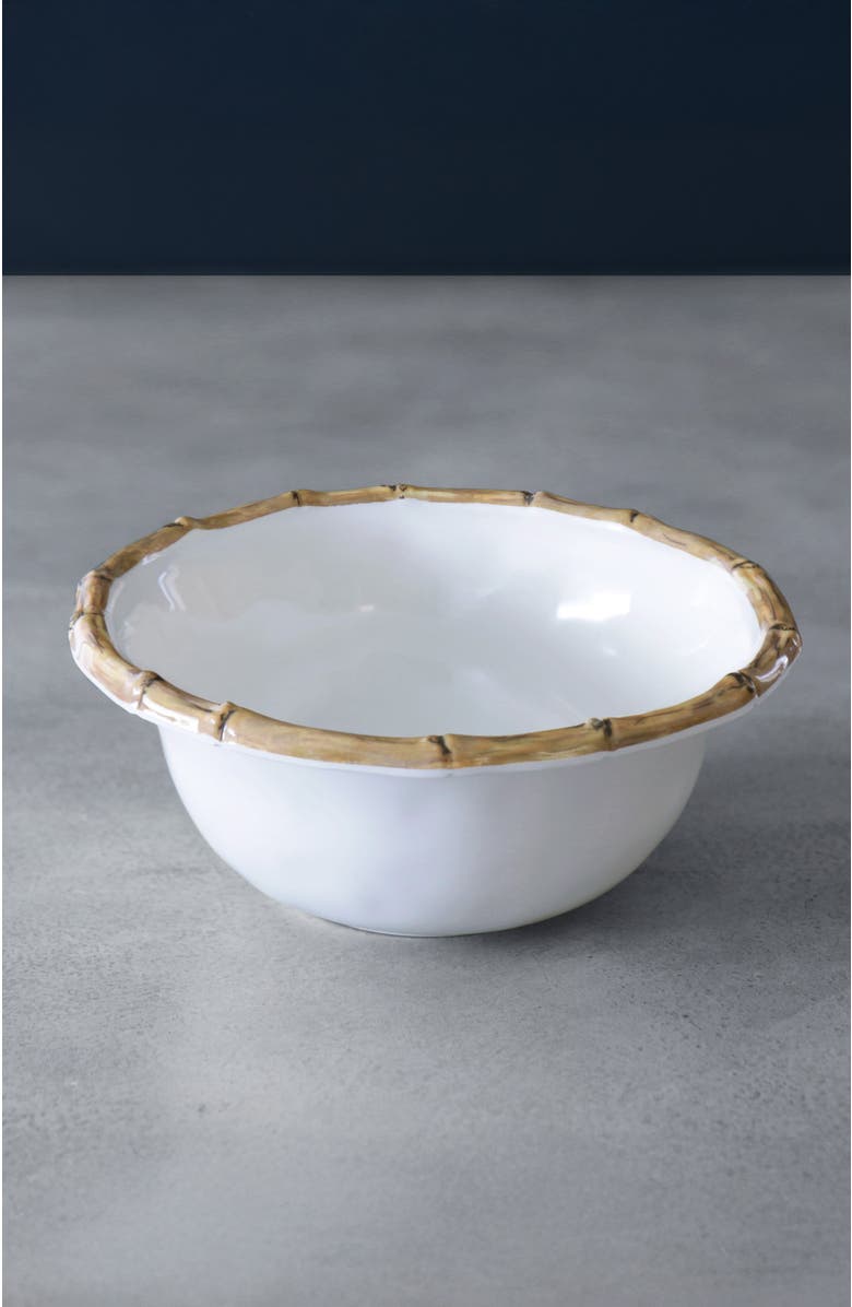 BEATRIZ BALL Collection Vida Cane Cereal Bowl, Set of 4, Alternate, color, White