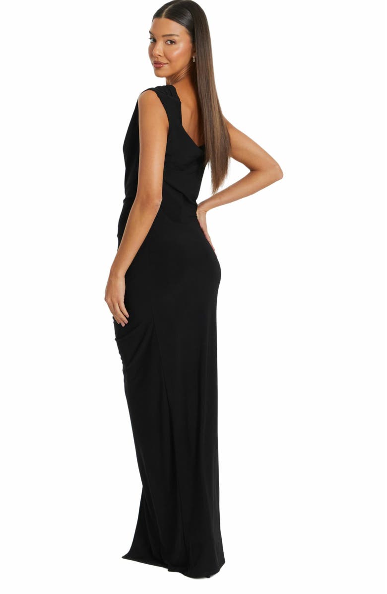 QUIZ ITY Diamante Trim Maxi Dress, Alternate, color, 