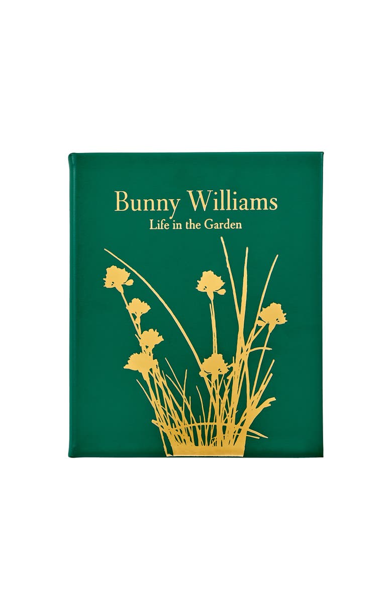 Graphic Image Bunny Williams Life in the Garden Leather Coffee Table Book, Main, color, Emerald
