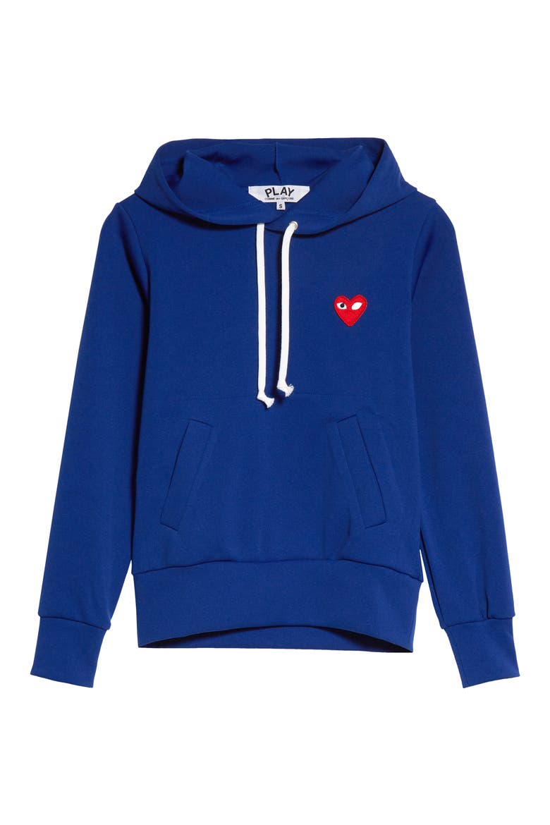 Heart Graphic Hoodie, Alternate, color, NAVY