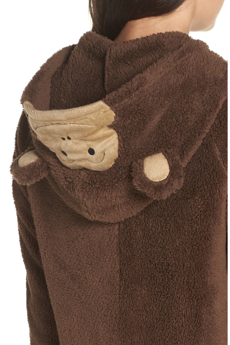 Hooded Jumpsuit, Alternate, color, BROWN