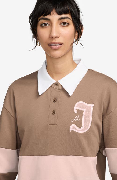 JORDAN JORDAN COLORBLOCK LONG SLEEVE RUGBY SHIRT