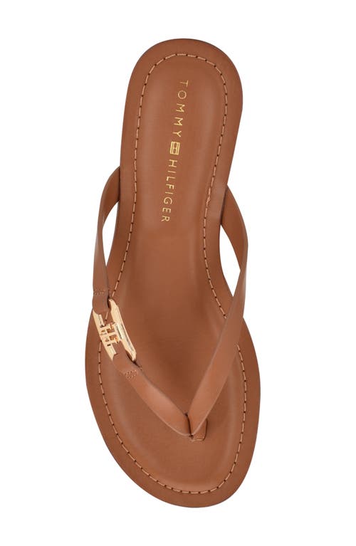 Tommy Hilfiger Liande Thong Sandal In Brown