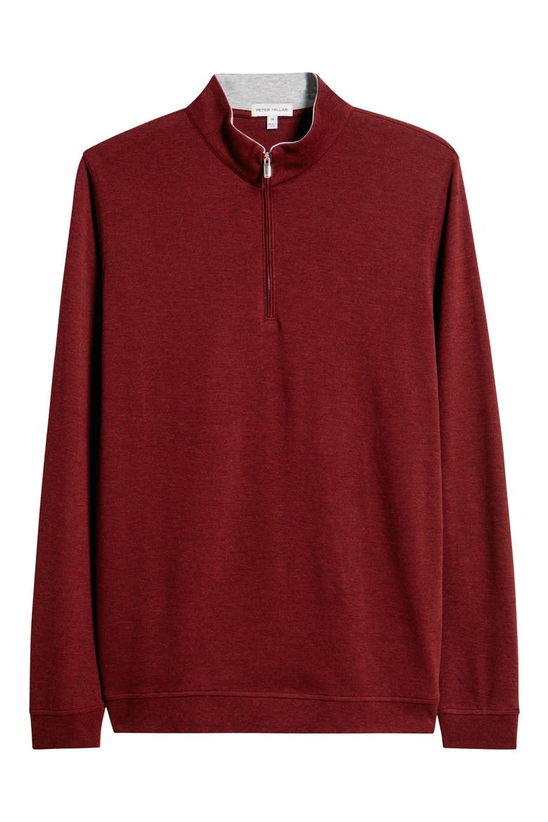 Comfort Interlock Quarter Zip Pullover, Alternate, color, AUTUMN FOLIAGE