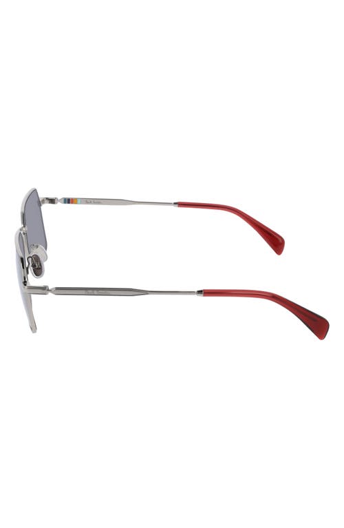 Paul Smith 58mm Modified Rectangular Sunglasses In Silver/grey