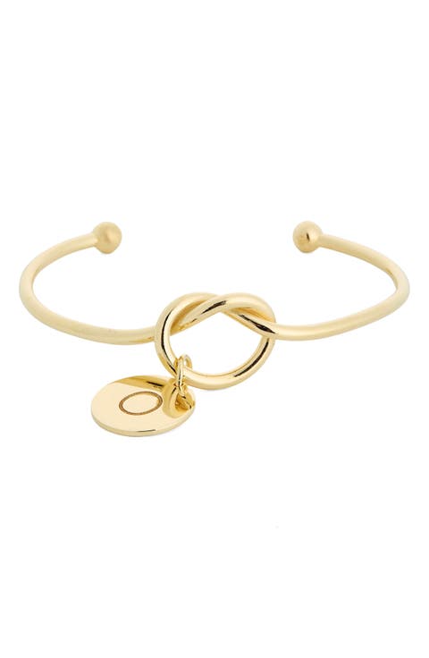 Love Knot Initial Bracelet