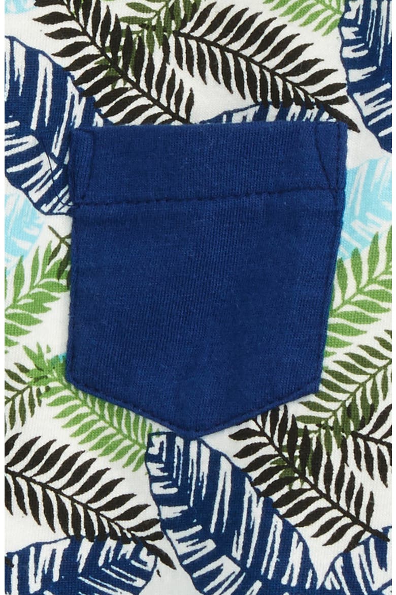 Peek Palm T-Shirt, Alternate, color, NAVY