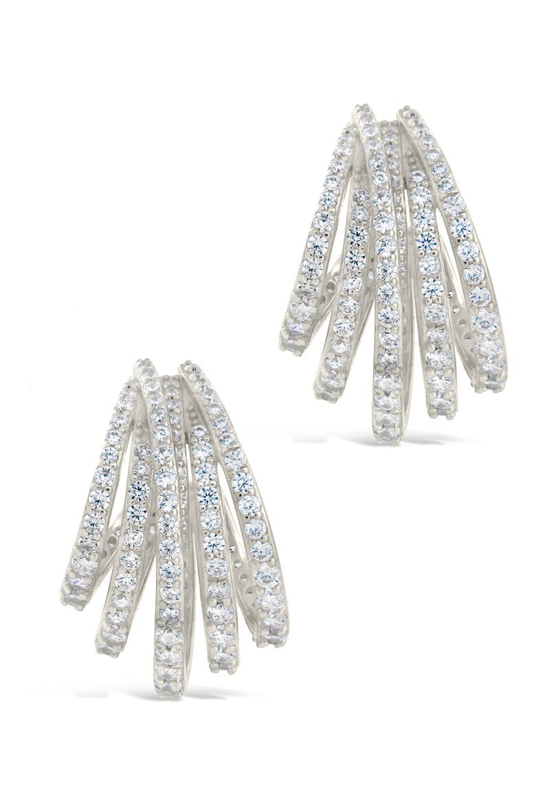 Jenny Statement Hoop Earrings, Alternate, color, SILVER