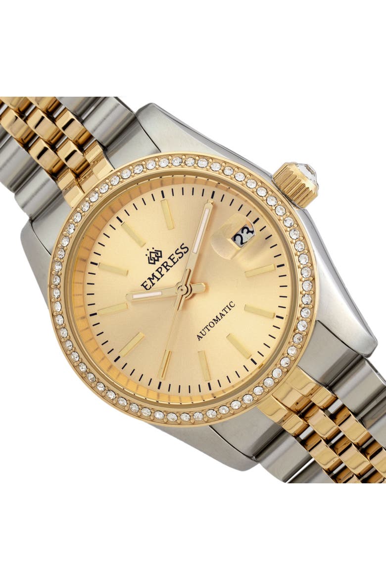 Constance Automatic Bracelet Watch with Date, Alternate, color, Yellow