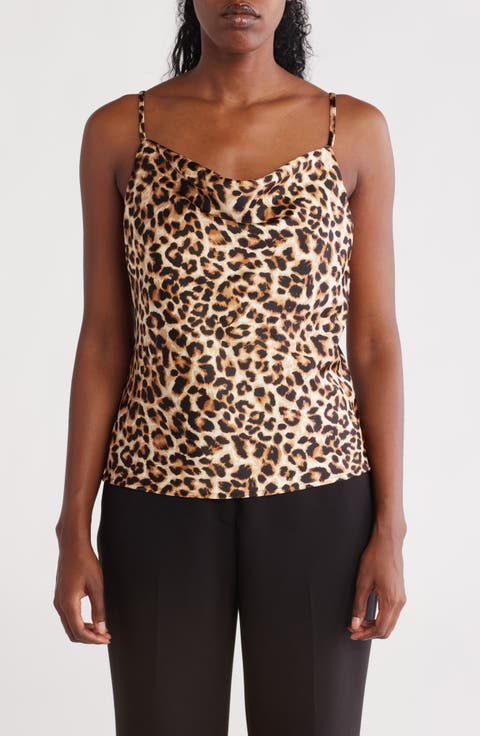 Leopard Print Satin Camisole
