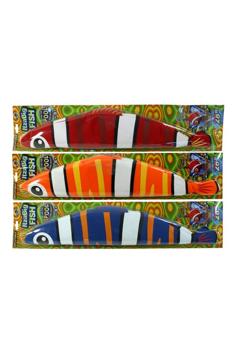 Itza Big Fish Pool and Beach Toy, Alternate, color, Multicolored
