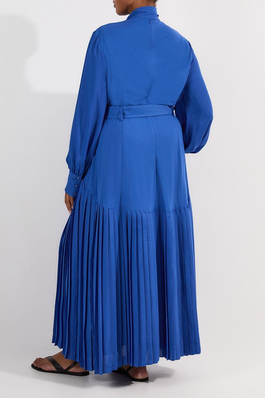 jersey ponte georgette mix midi dress Plus Size Maxi dress