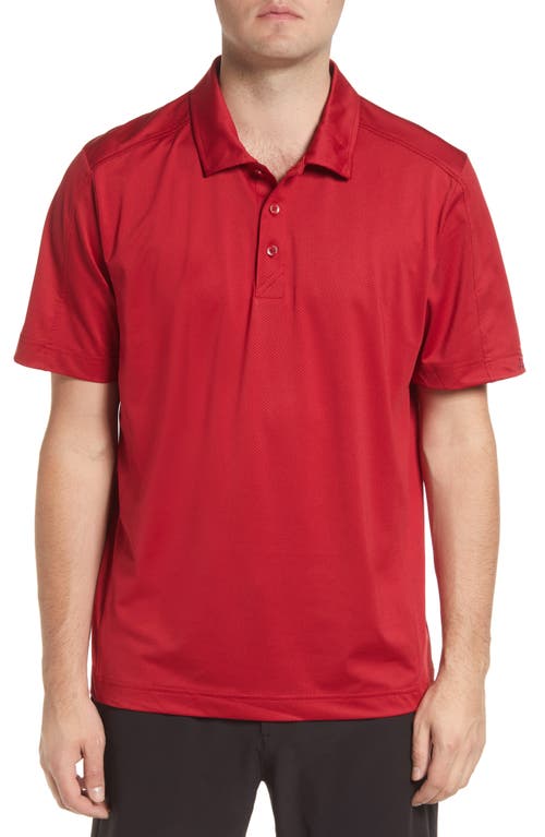 Cutter & Buck Prospect Textured Stretch Polo in Cardinal Red 